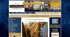 Desktop Screenshot of cambridgedoors.com