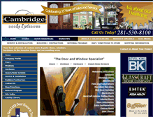 Tablet Screenshot of cambridgedoors.com